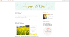 Desktop Screenshot of paperdahliadesign.blogspot.com