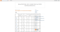 Desktop Screenshot of magisterencomunicacion.blogspot.com