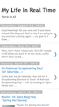 Mobile Screenshot of my-life-in-real-time.blogspot.com