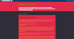 Desktop Screenshot of iron-nation.blogspot.com