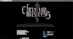 Desktop Screenshot of christianmistress.blogspot.com