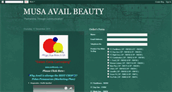 Desktop Screenshot of musaavailbeauty.blogspot.com