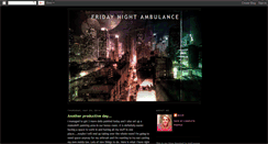 Desktop Screenshot of fridaynightambulance.blogspot.com