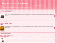 Tablet Screenshot of laingenieriadeloscosmeticos.blogspot.com