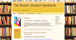 Desktop Screenshot of muslimstudenthandbook.blogspot.com