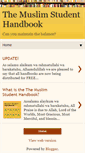 Mobile Screenshot of muslimstudenthandbook.blogspot.com