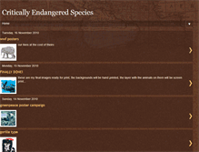 Tablet Screenshot of criticallyendangered.blogspot.com