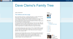 Desktop Screenshot of daveclemofamilytree.blogspot.com