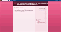 Desktop Screenshot of claudialynxisfake.blogspot.com