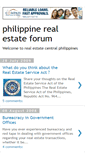 Mobile Screenshot of philrealtyinfoforum.blogspot.com