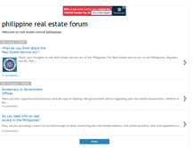 Tablet Screenshot of philrealtyinfoforum.blogspot.com
