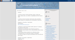 Desktop Screenshot of cursoperiodismodigital.blogspot.com