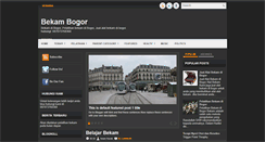 Desktop Screenshot of bekambogor.blogspot.com