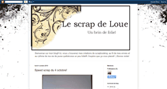 Desktop Screenshot of le-scrap-de-loue.blogspot.com