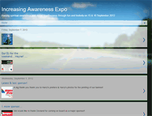 Tablet Screenshot of increasingawarenessexpo.blogspot.com