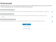 Tablet Screenshot of kristinawood.blogspot.com