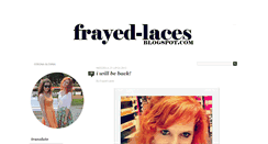 Desktop Screenshot of frayed-laces.blogspot.com