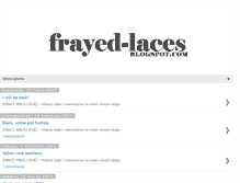 Tablet Screenshot of frayed-laces.blogspot.com