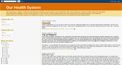 Desktop Screenshot of ourhealthsystem.blogspot.com