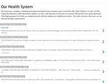 Tablet Screenshot of ourhealthsystem.blogspot.com