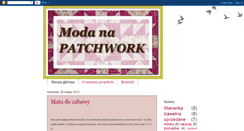 Desktop Screenshot of modanapatchwork.blogspot.com