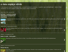 Tablet Screenshot of omeuespacoverde.blogspot.com