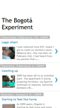 Mobile Screenshot of bogotaexperiment.blogspot.com