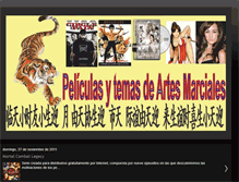 Tablet Screenshot of peliculasytemasdeartesmarciales.blogspot.com