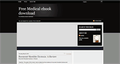 Desktop Screenshot of medical-ebook-download.blogspot.com