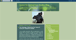 Desktop Screenshot of centerforanimallawstudies.blogspot.com