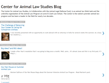 Tablet Screenshot of centerforanimallawstudies.blogspot.com