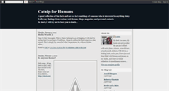 Desktop Screenshot of catnipforhumans.blogspot.com
