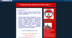 Desktop Screenshot of hasanpasasporkulubu1984.blogspot.com