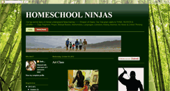 Desktop Screenshot of homeschool-ninjas.blogspot.com