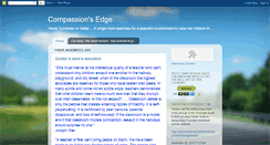 Desktop Screenshot of compassionsedge.blogspot.com