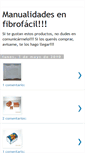 Mobile Screenshot of manualidadesenfibrofcil.blogspot.com