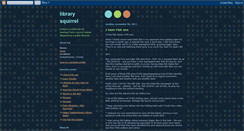 Desktop Screenshot of librarysquirrelz.blogspot.com