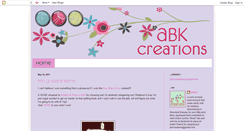 Desktop Screenshot of abkcreations.blogspot.com