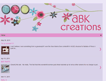 Tablet Screenshot of abkcreations.blogspot.com