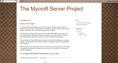 Desktop Screenshot of mycroftserverproject.blogspot.com