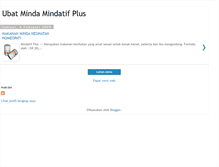 Tablet Screenshot of mindatifplus.blogspot.com