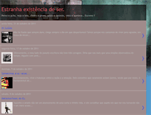 Tablet Screenshot of estranhaexistenciadeser.blogspot.com