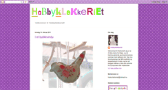 Desktop Screenshot of hobbyklekkeriet.blogspot.com