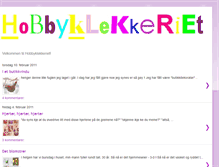 Tablet Screenshot of hobbyklekkeriet.blogspot.com