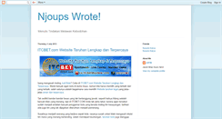 Desktop Screenshot of njoups.blogspot.com