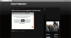 Desktop Screenshot of fruitymoody.blogspot.com