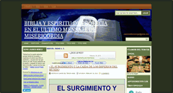 Desktop Screenshot of espiritudeprofecia.blogspot.com