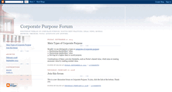 Desktop Screenshot of corporatepurposeforum.blogspot.com