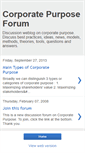 Mobile Screenshot of corporatepurposeforum.blogspot.com