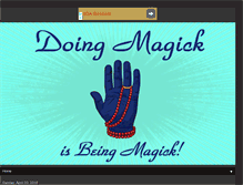 Tablet Screenshot of doingmagick.blogspot.com